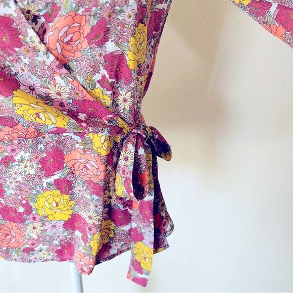 PLEIONE Anthropology Tops Women’s Size M Blouse Floral - Picture 5 of 10